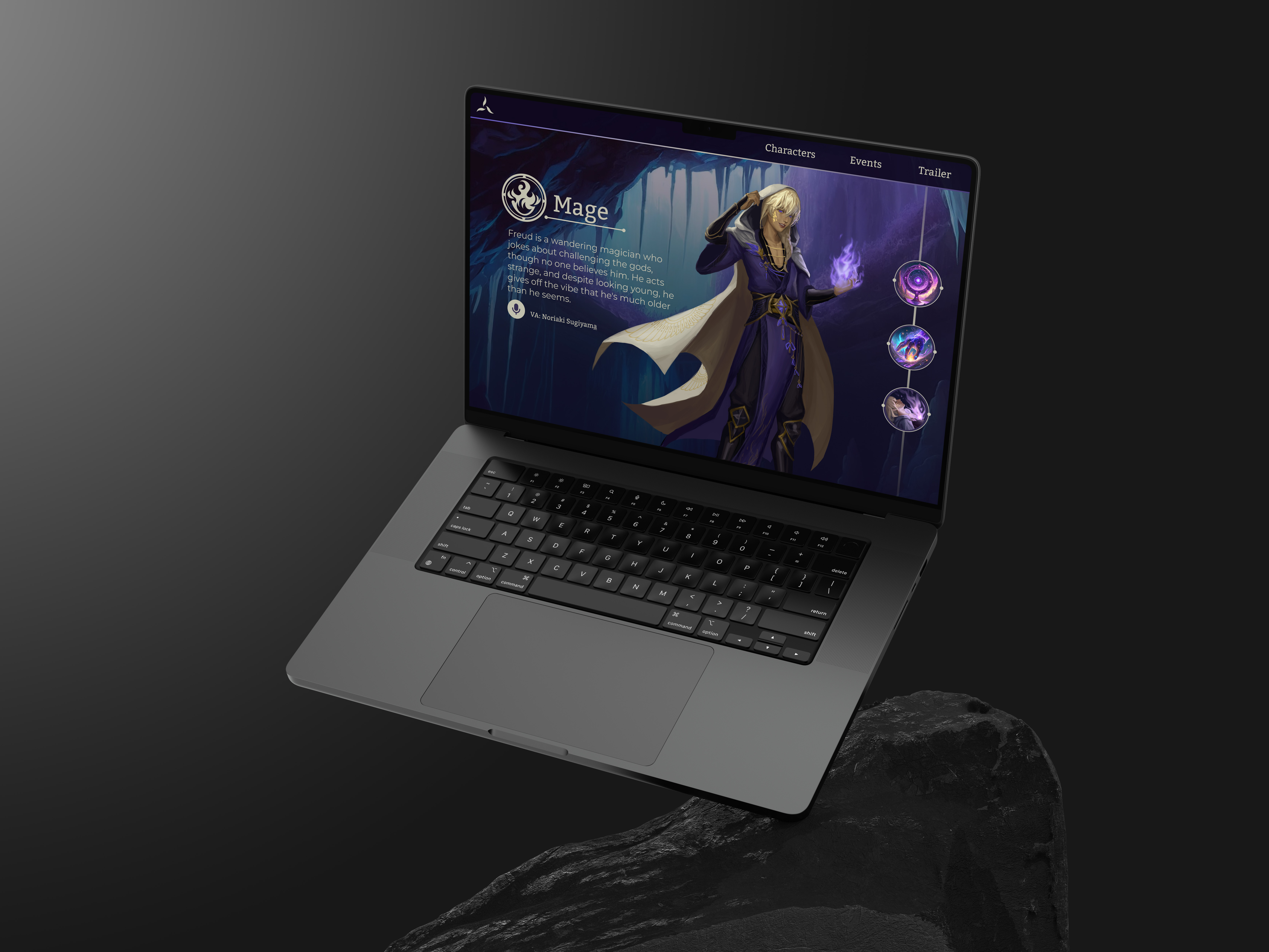 An image of mage game event website